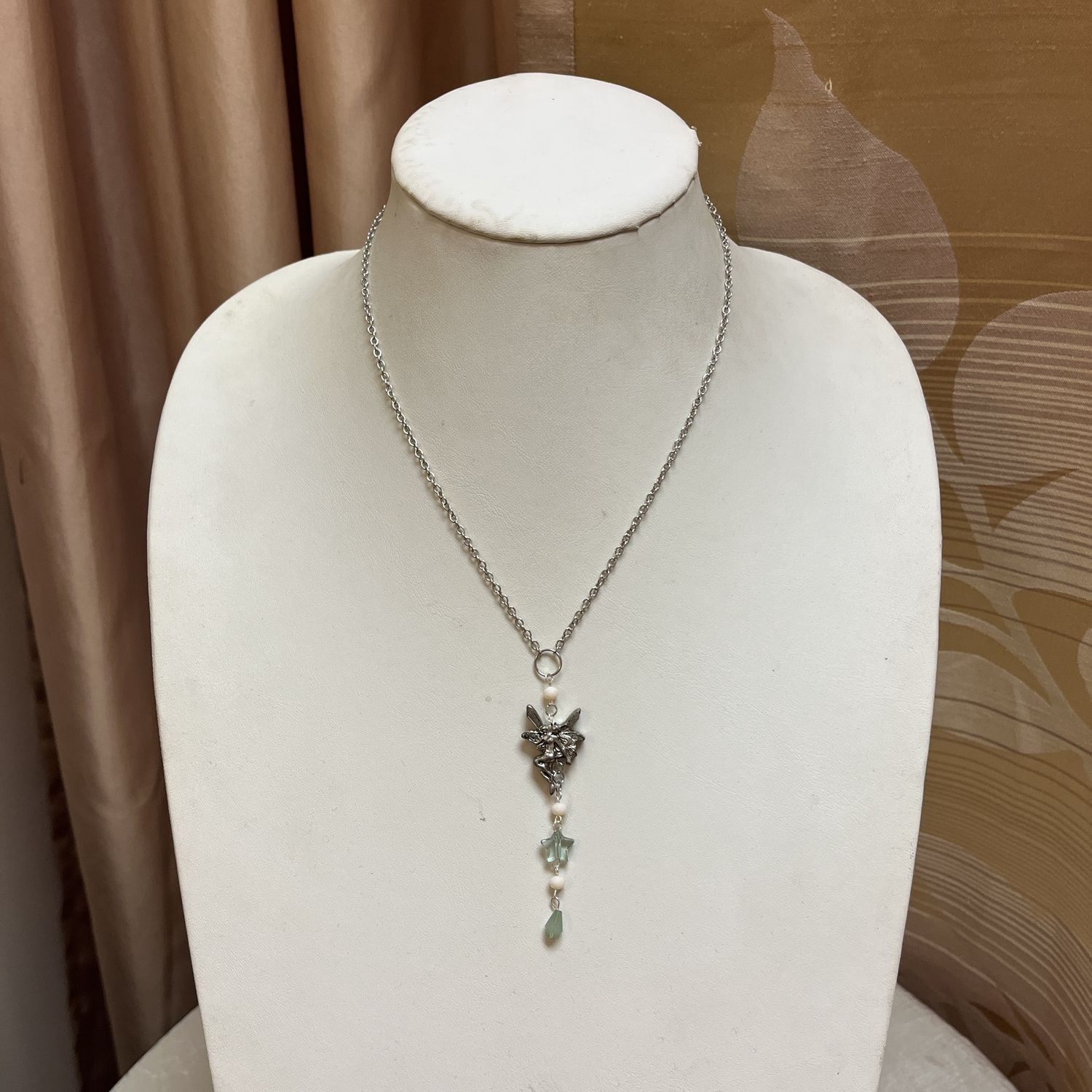 green fairy necklace