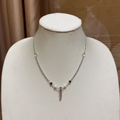 purple crystal necklace