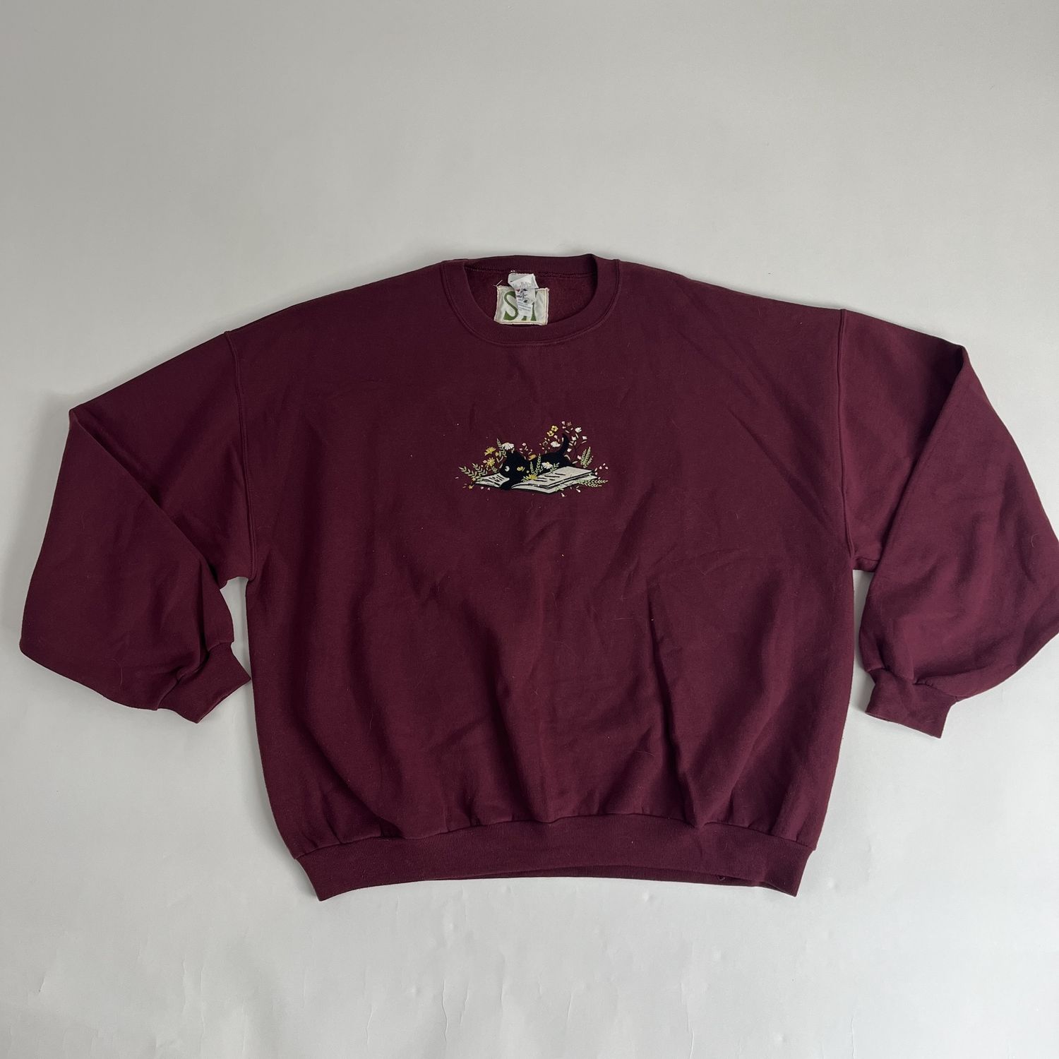 Maroon Cat sweatshirt