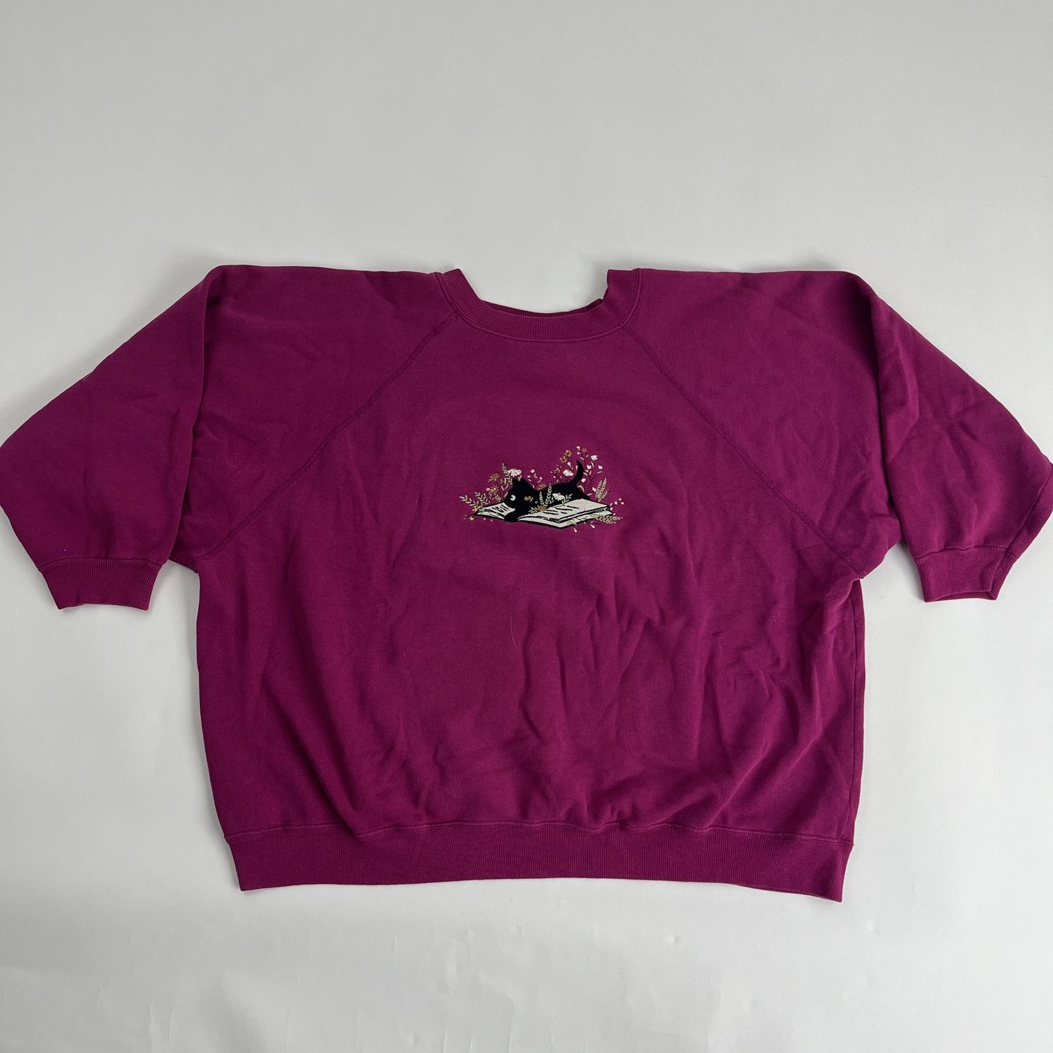 Magenta Cat Sweatshirt