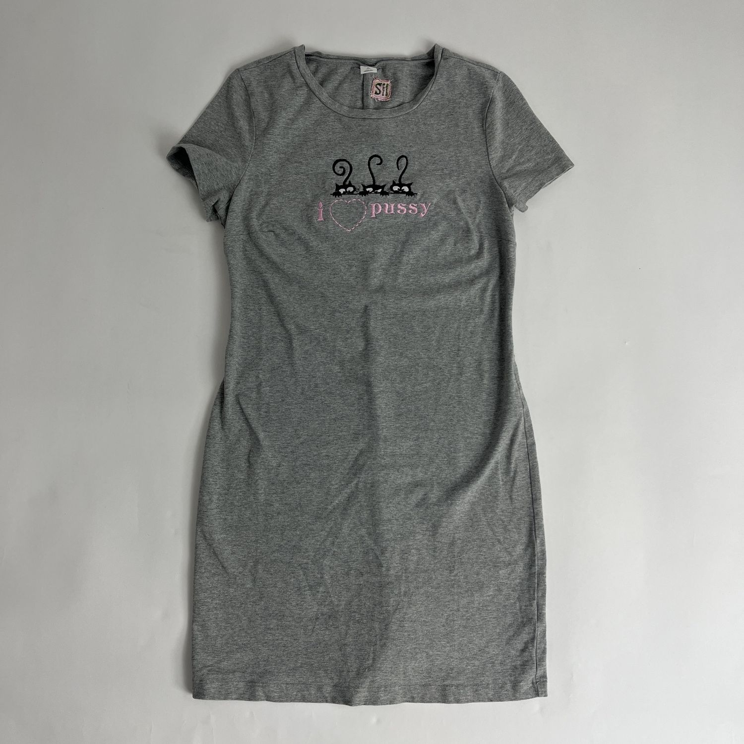 grey pussy dress
