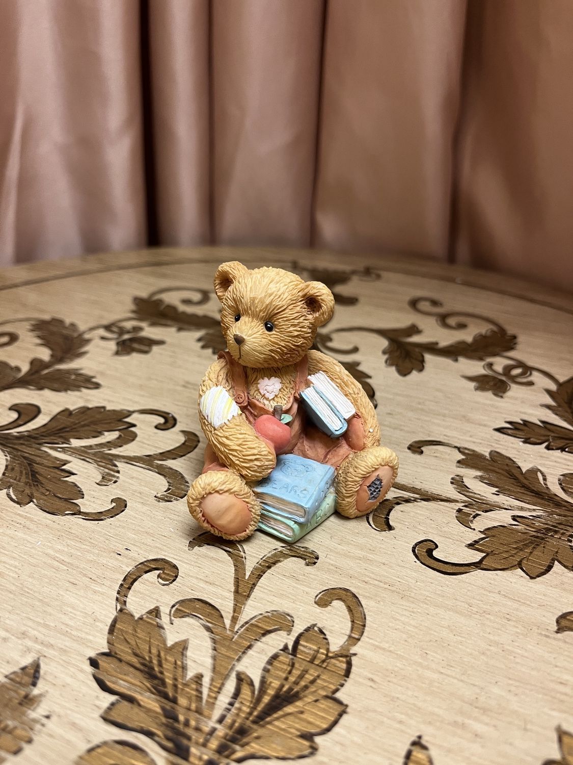 Book Teddy Figurine