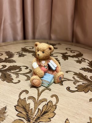 Book Teddy Figurine