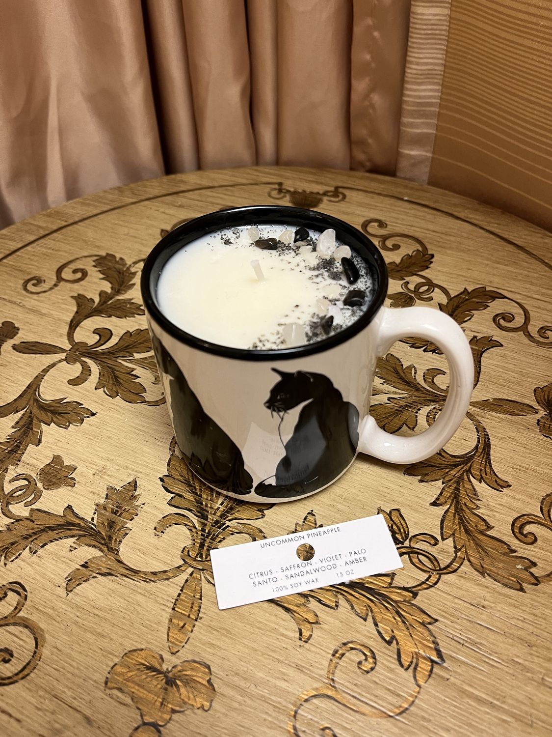 Black Cat Candle Mug
