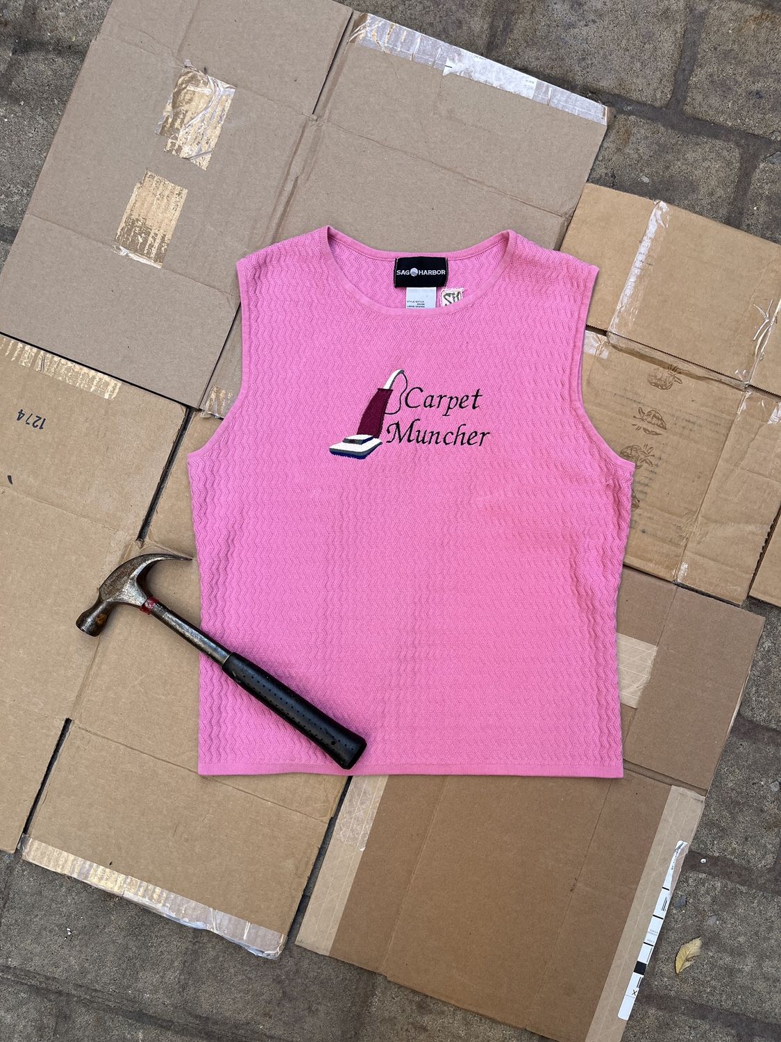 pink carpet muncher tank