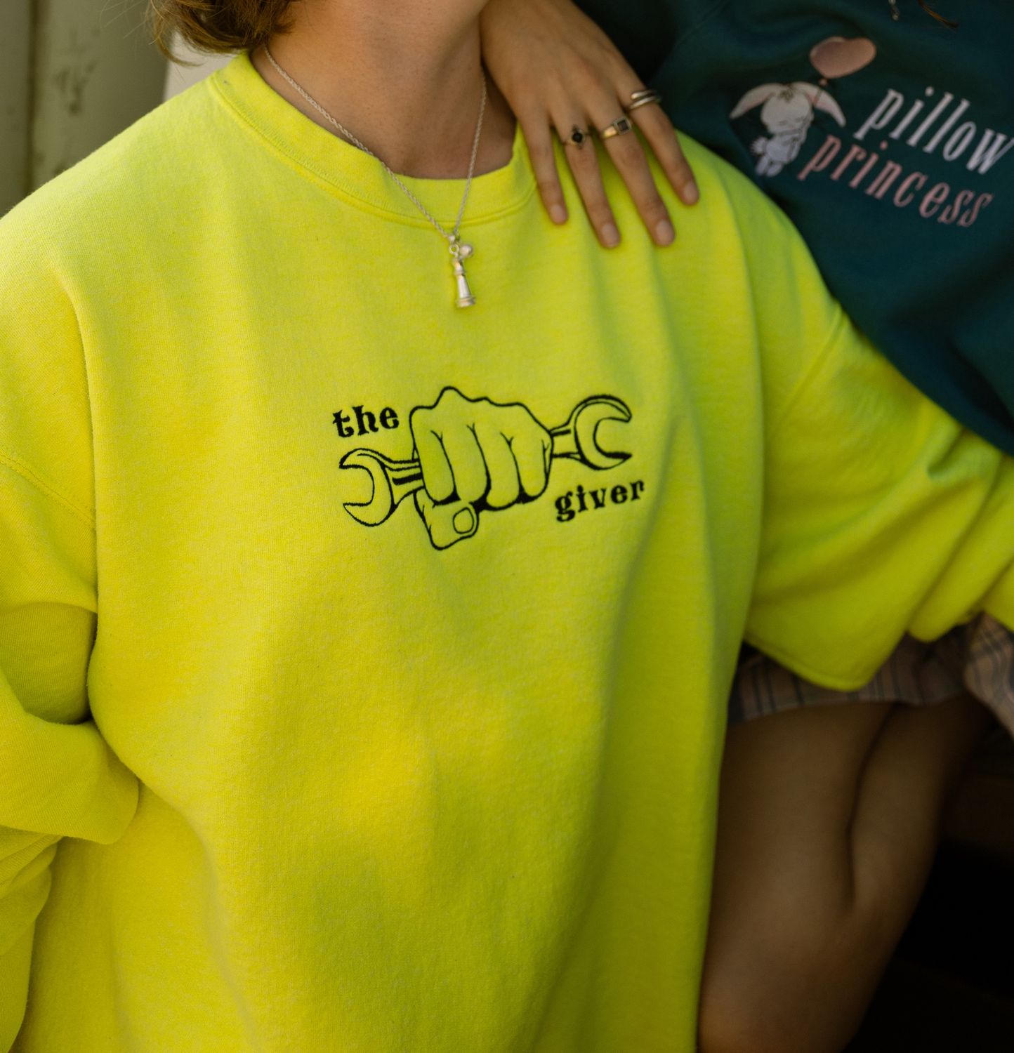 neon yellow giver crew