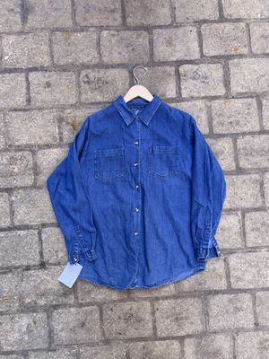 Denim Laced Button up