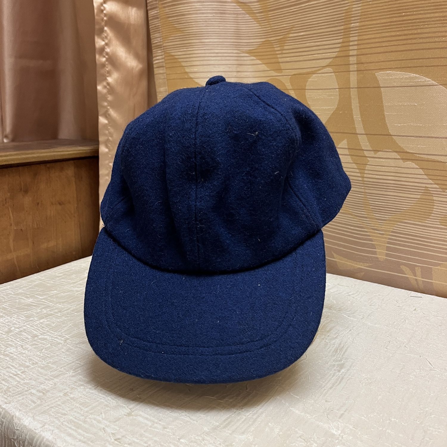 navy wool cap