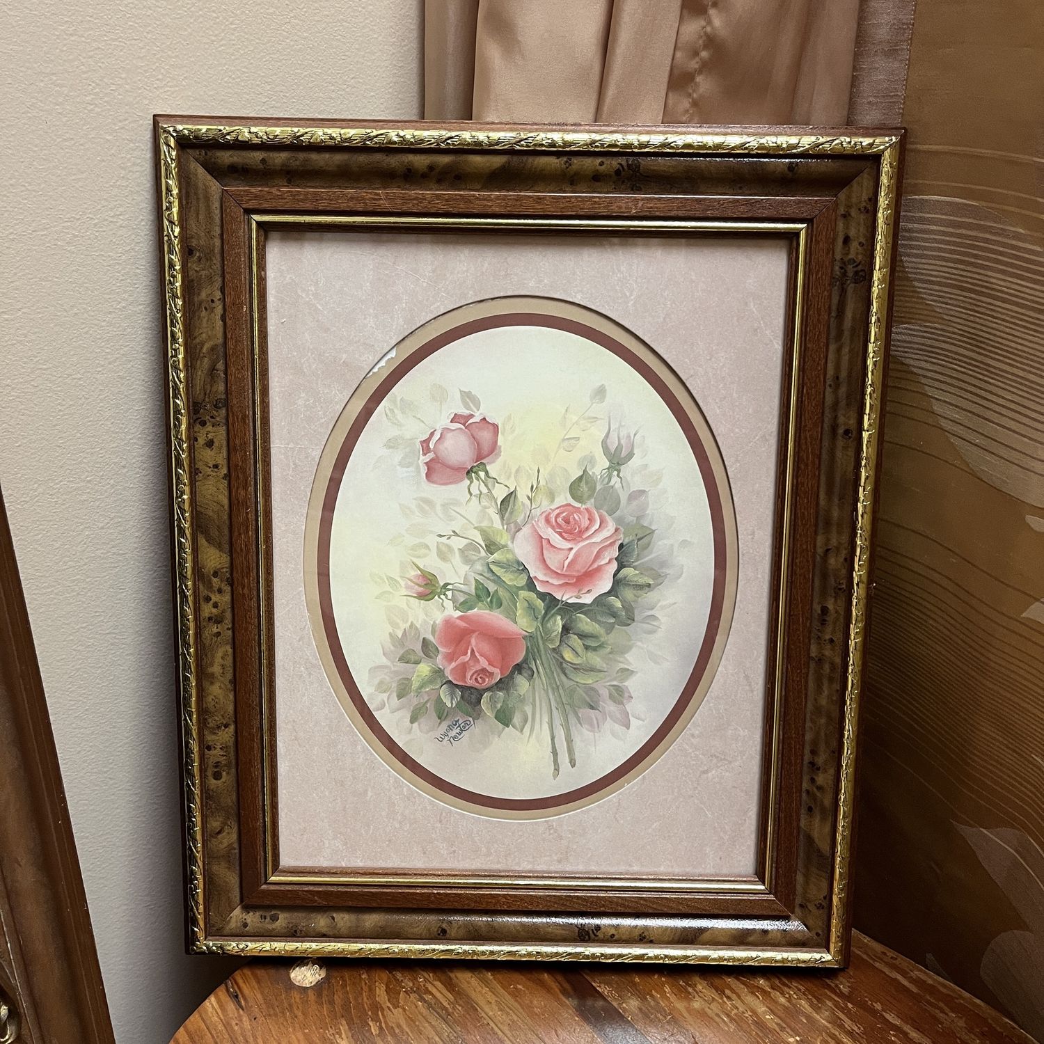 framed roses