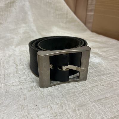hefty silver buckle belt