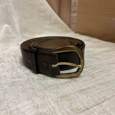 classic brown leather belt