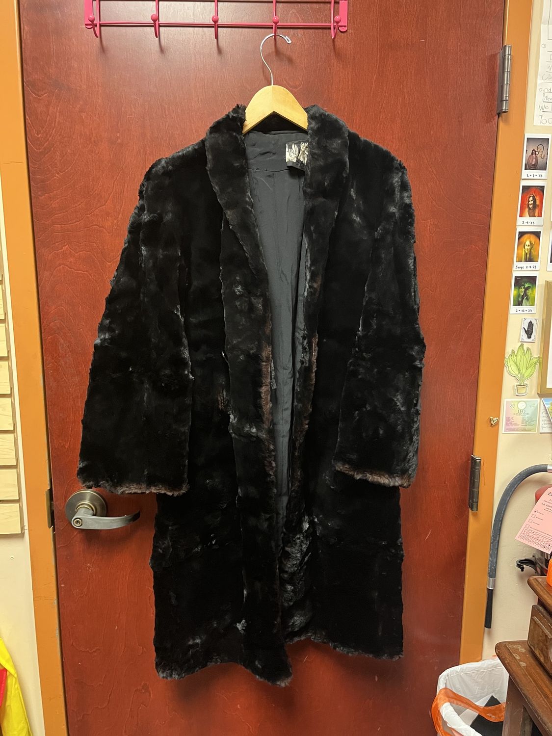 Black Fur Mink Coat