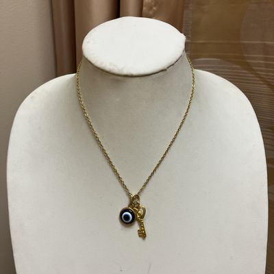 evil eye gold necklace