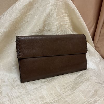 Brown Cowboy threaded wallet