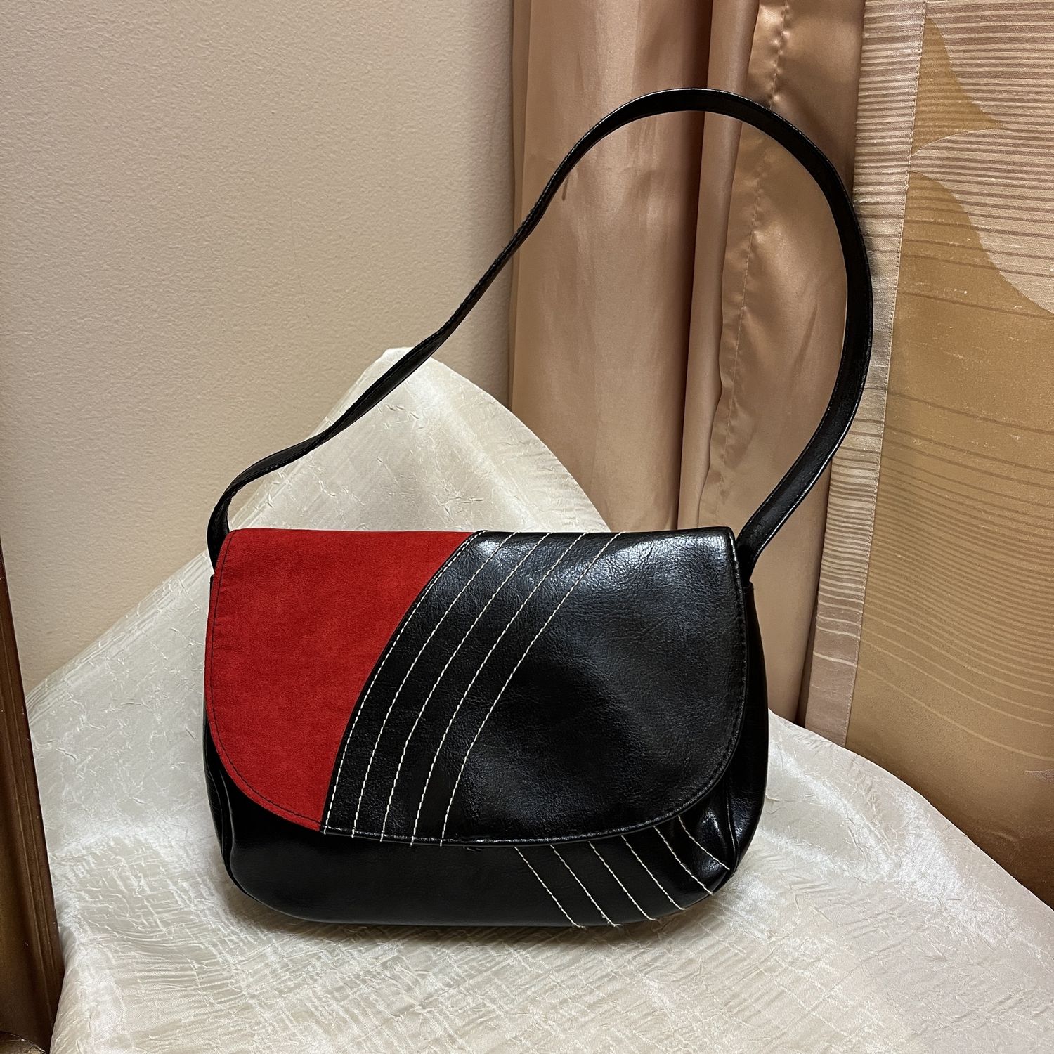 Red and Black shoulder bag