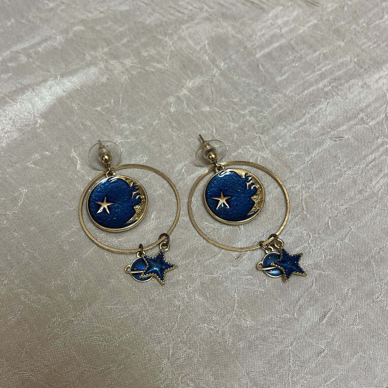 Blue Space earrings