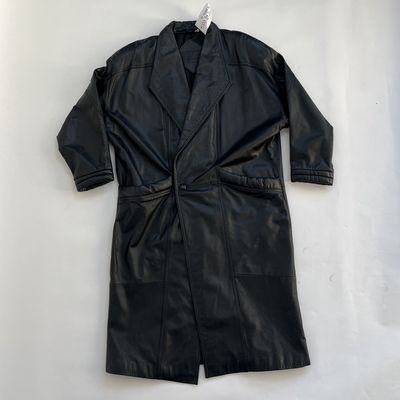 Long Leather Trench