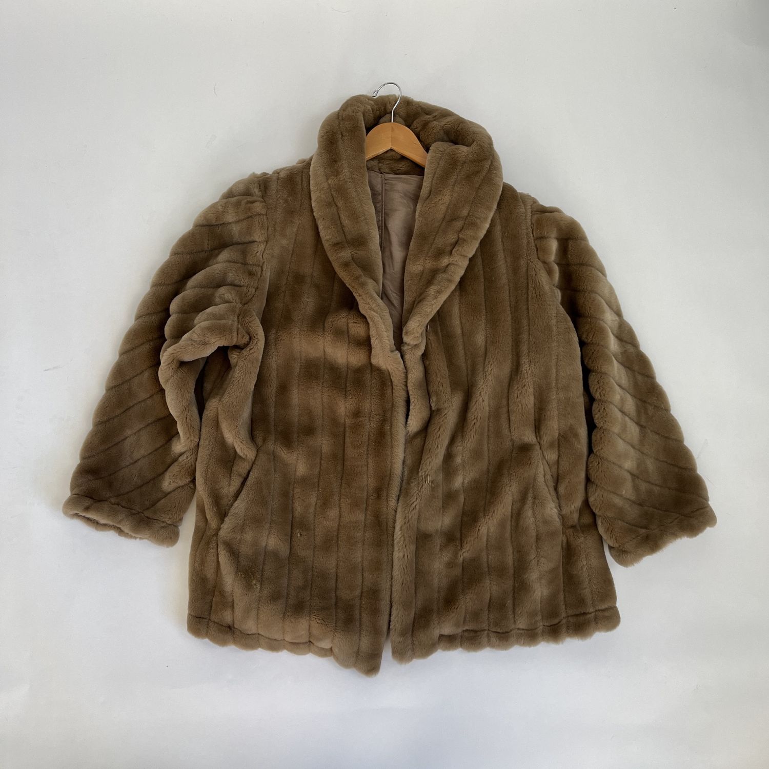 Light Brown Fo Fur Coat