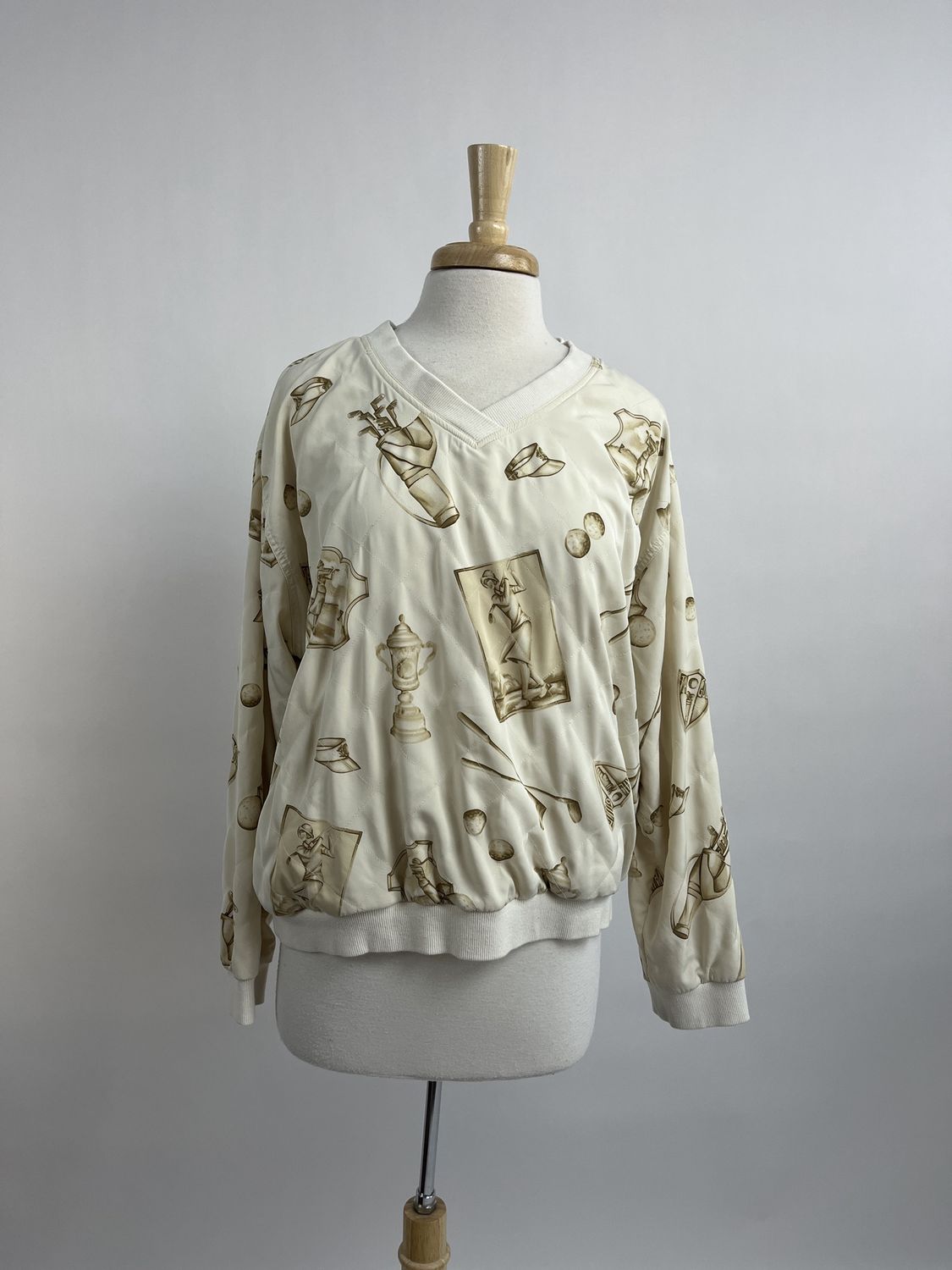 Tan Golf Windbreaker