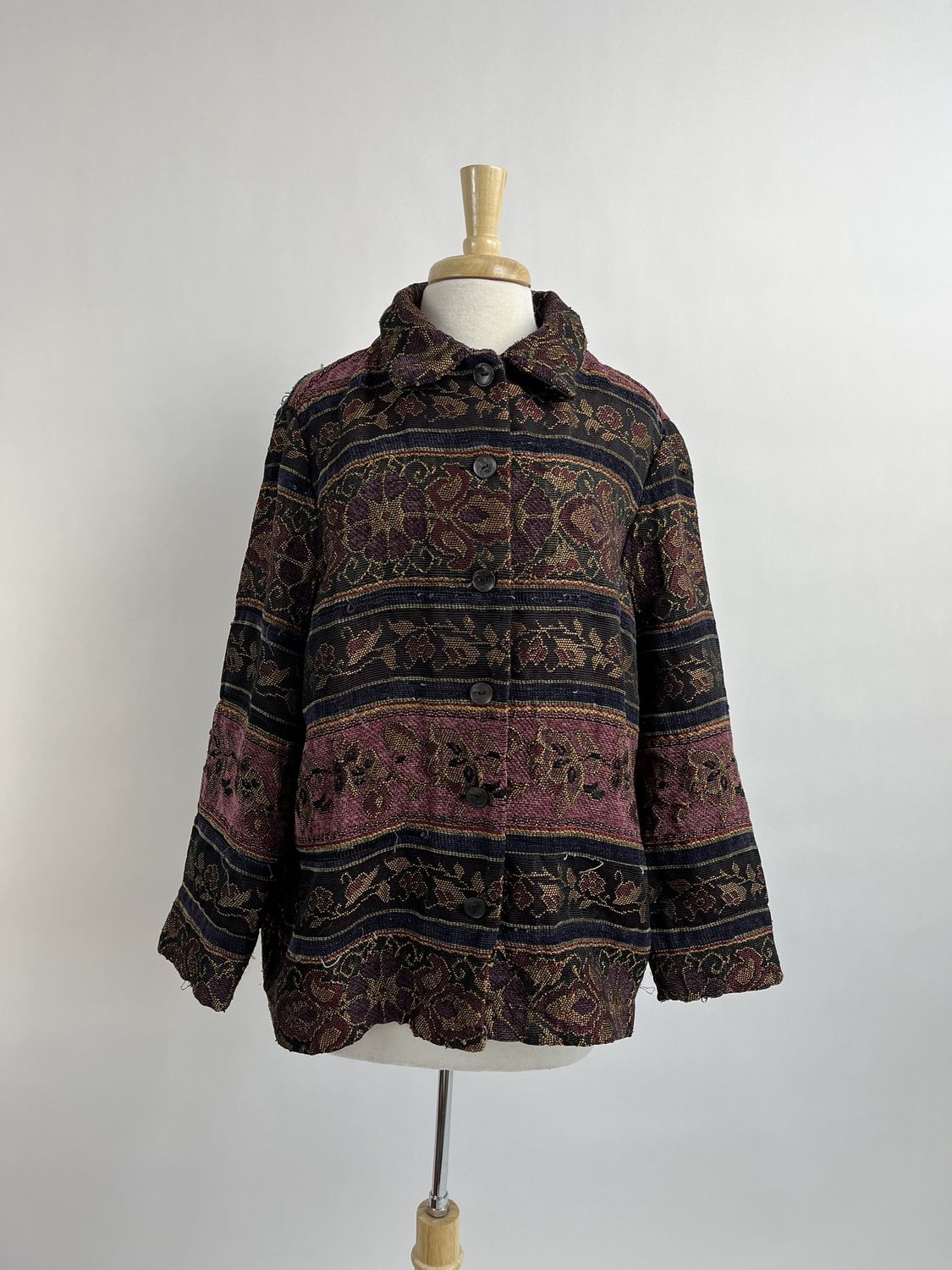 Maroon Tapestry Jacket