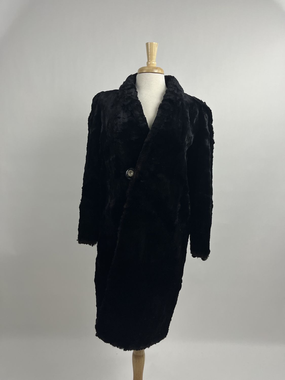 Black Fur Mink Coat