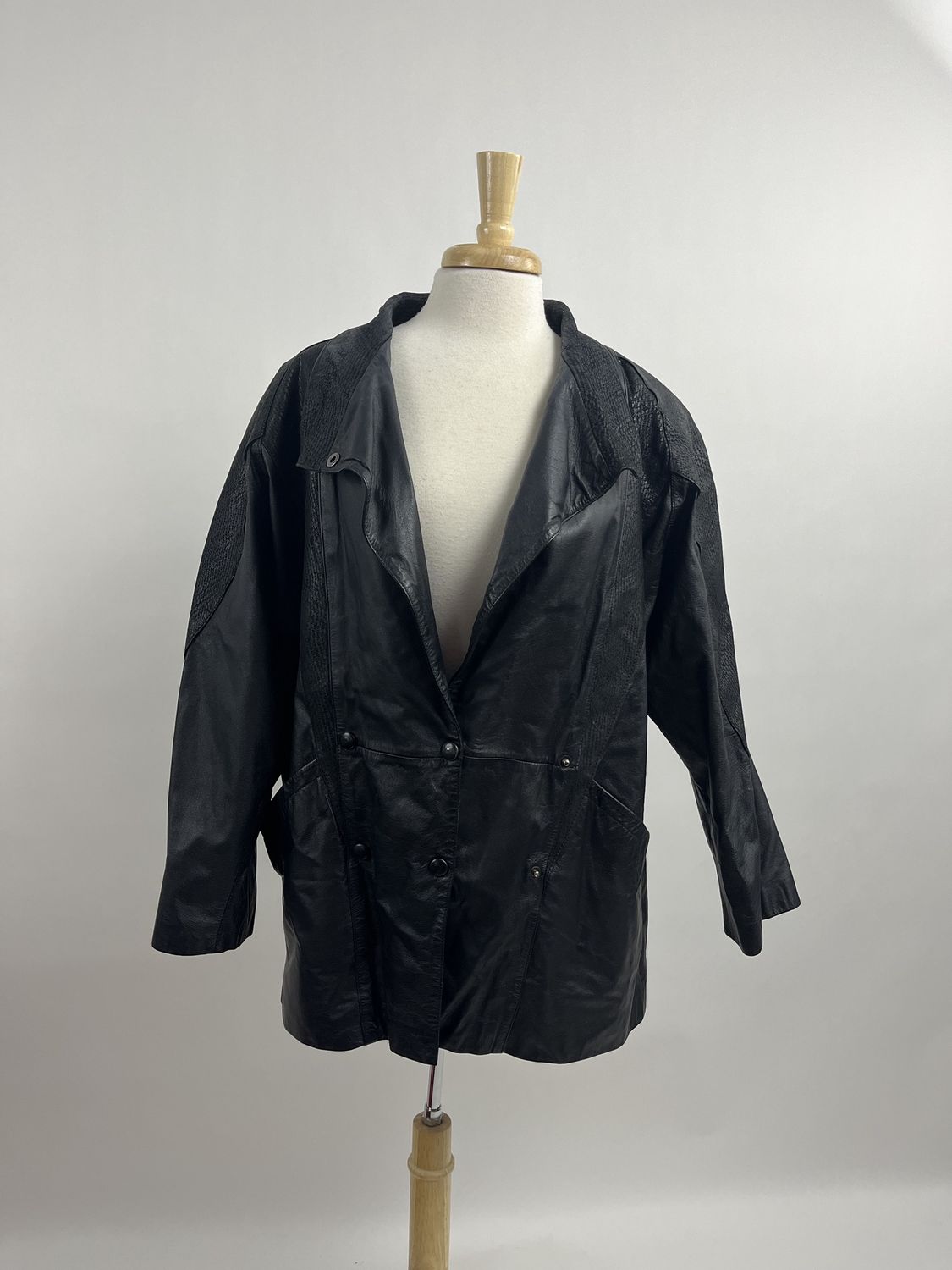 Textured Leather Jacket