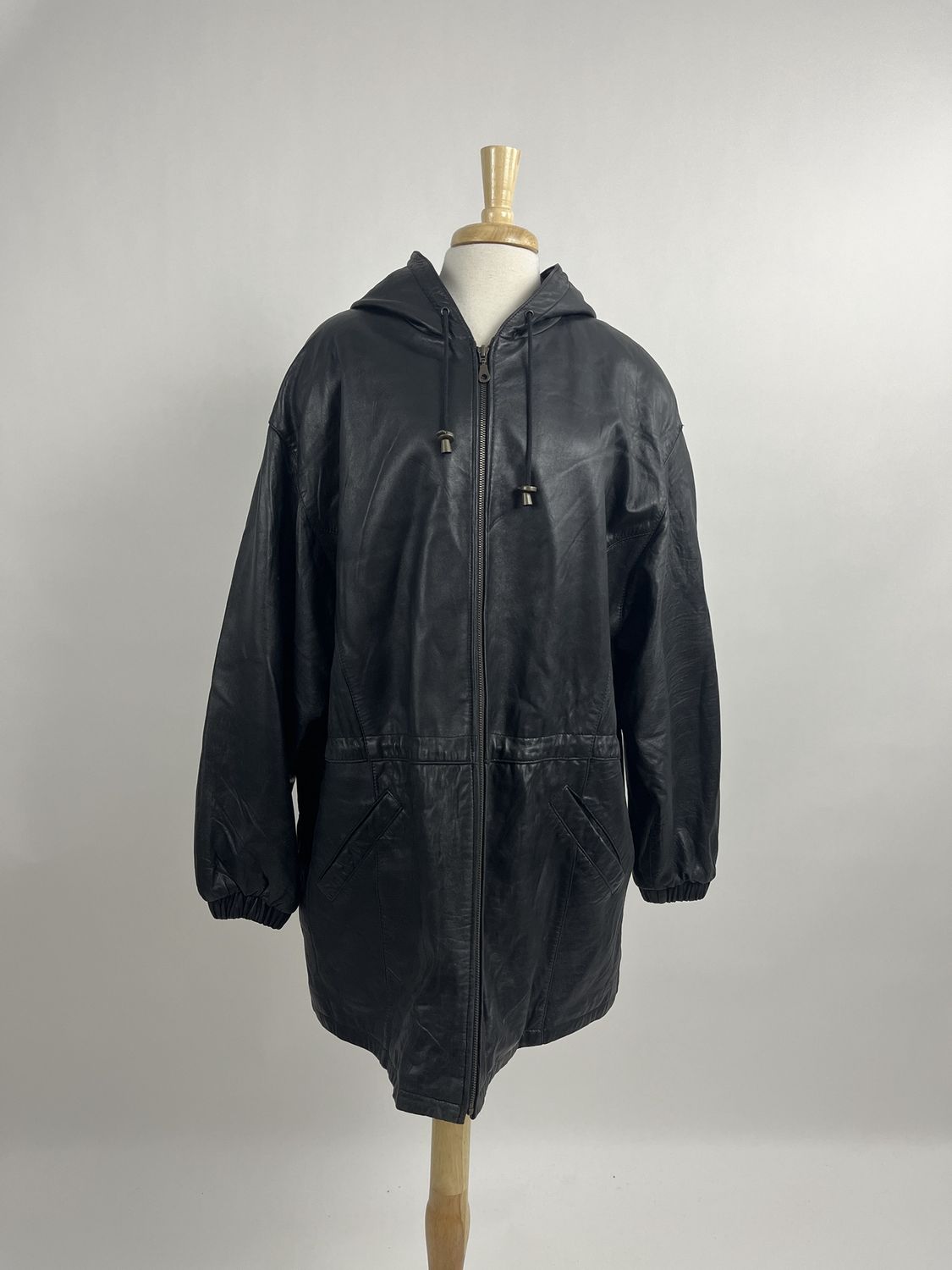 Sweatshirt Leather Coat