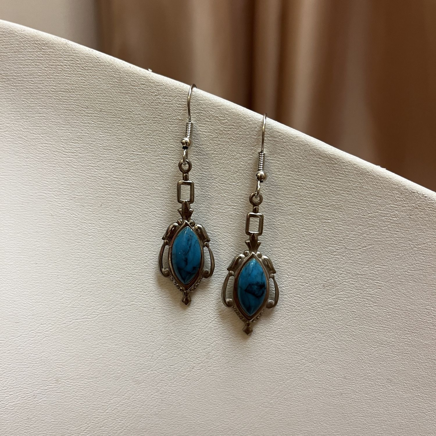 Turquoise Oval Earrings