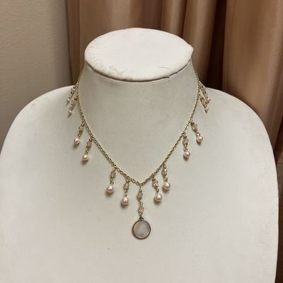 Pink Dangled Princess Necklace