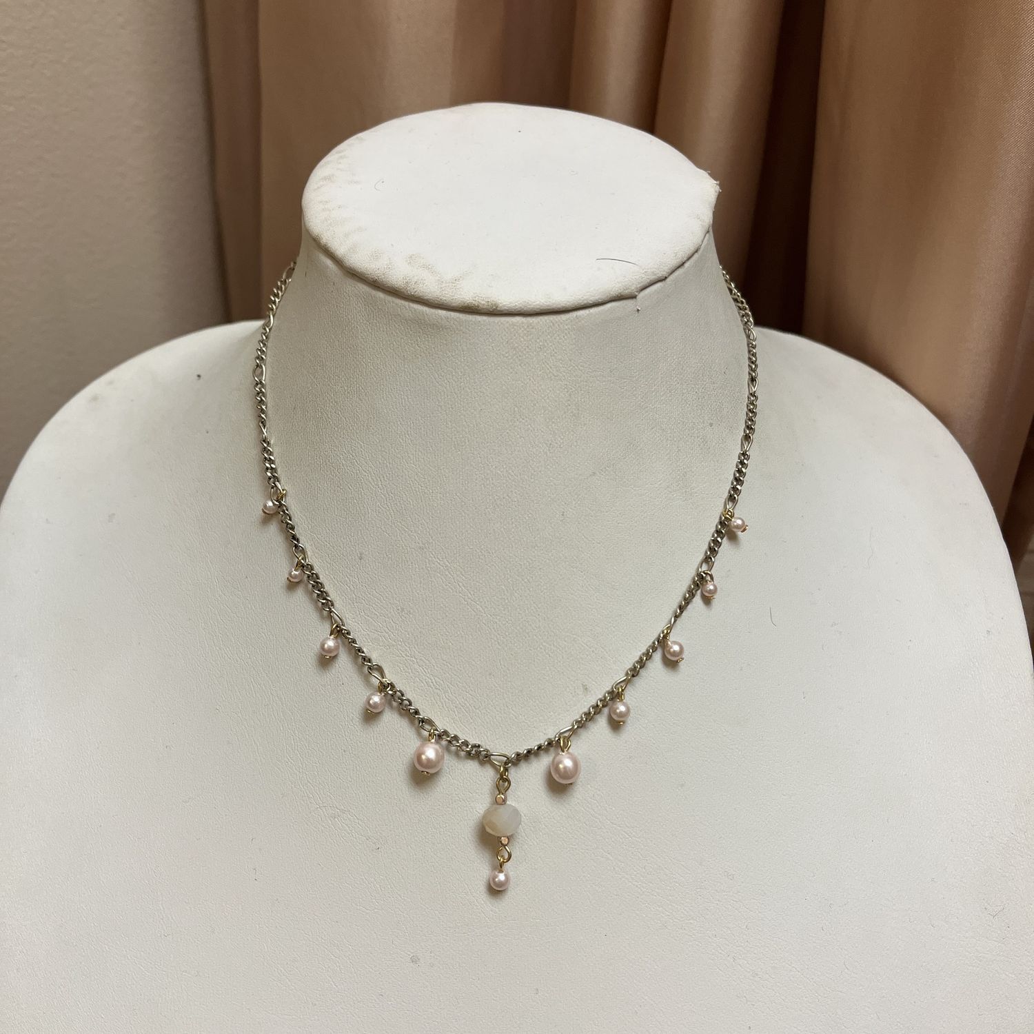 Pink Dangle Necklace