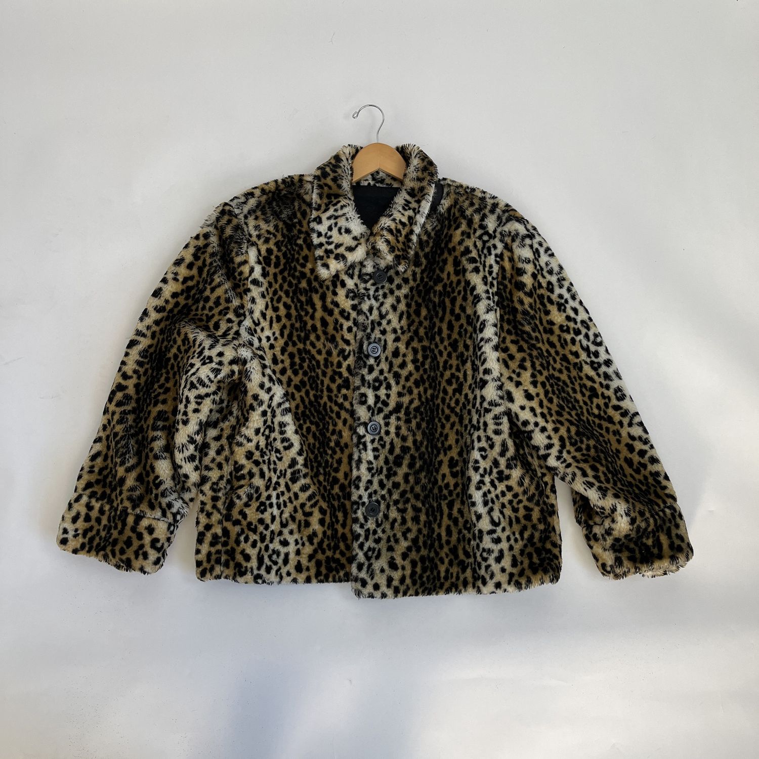 Leopard Print Fur Coat
