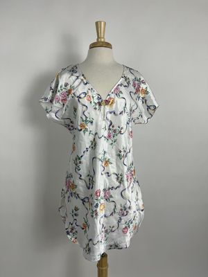 floral silk lingerie dress
