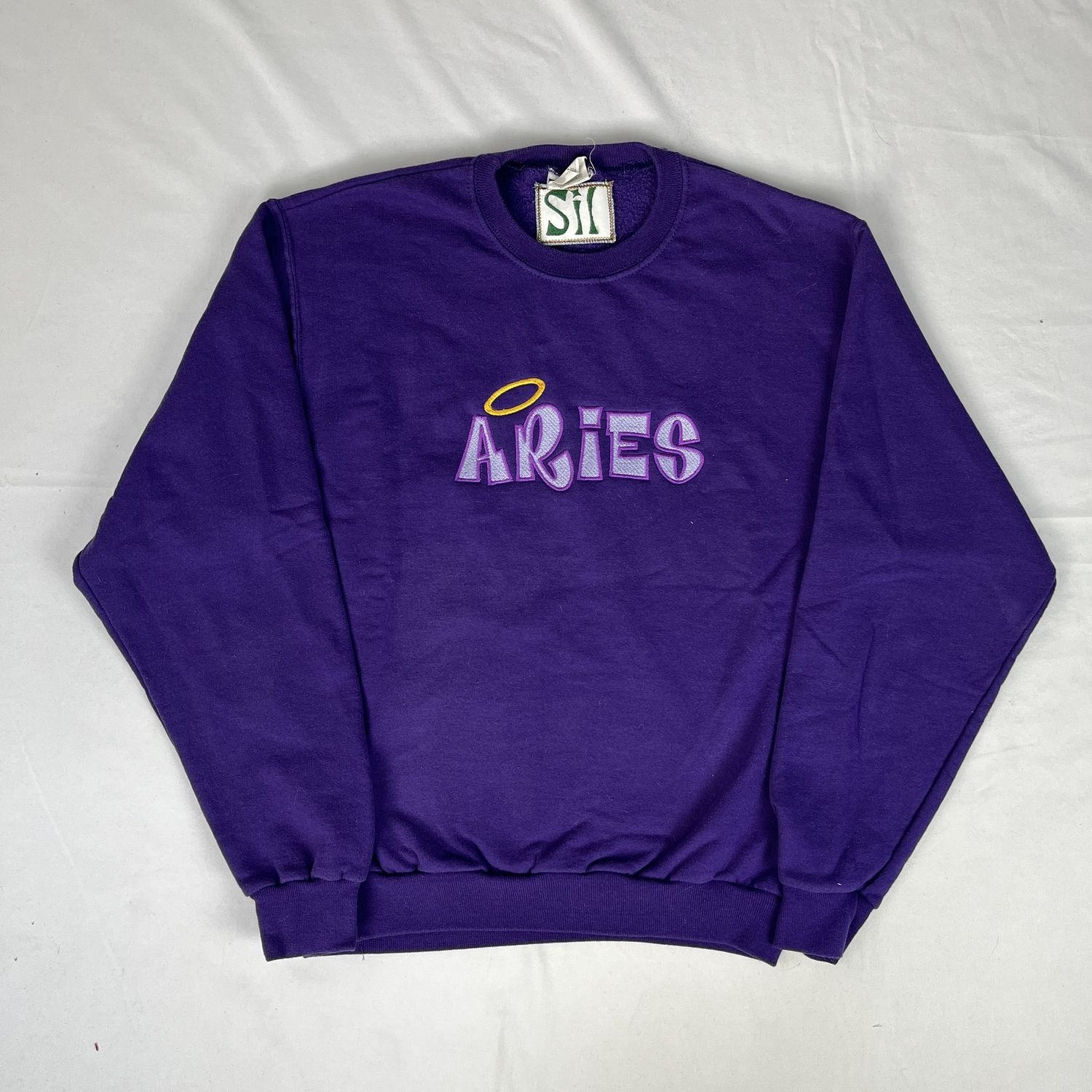 Bratz Embroidery Up-cycled Sweatshirt, Zodiac Sign: Aries