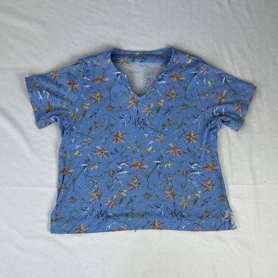 Blue Floral Tee