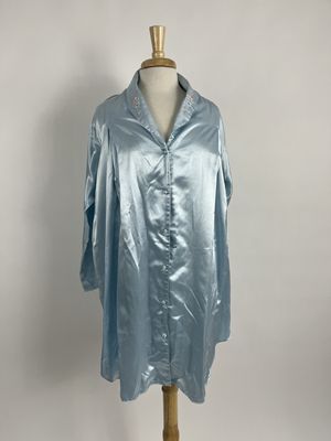 Blue Silk Sleep Gown
