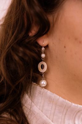 Rhinestone Ring Earrings