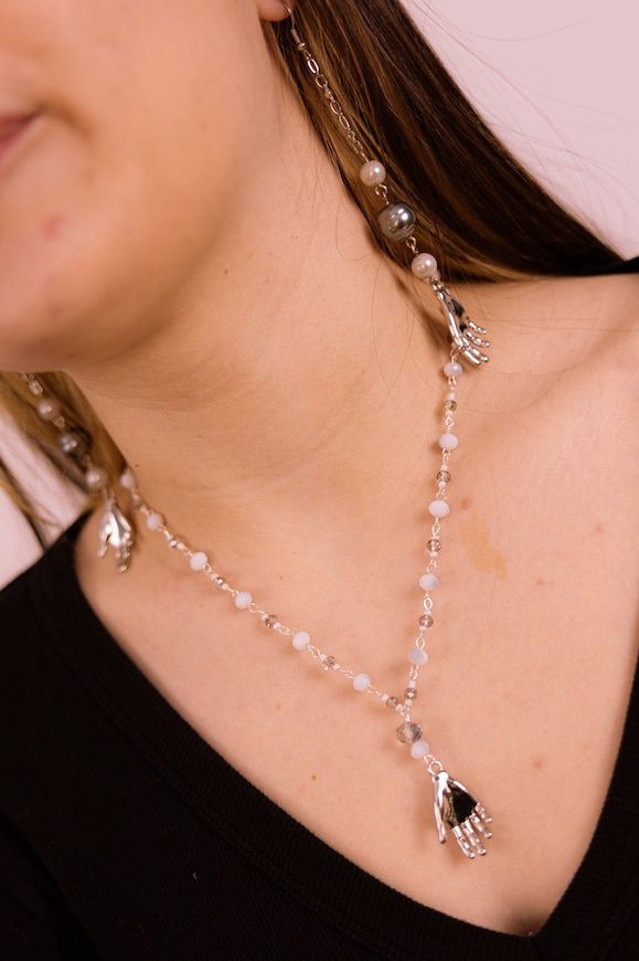 Crystal Hand Necklace