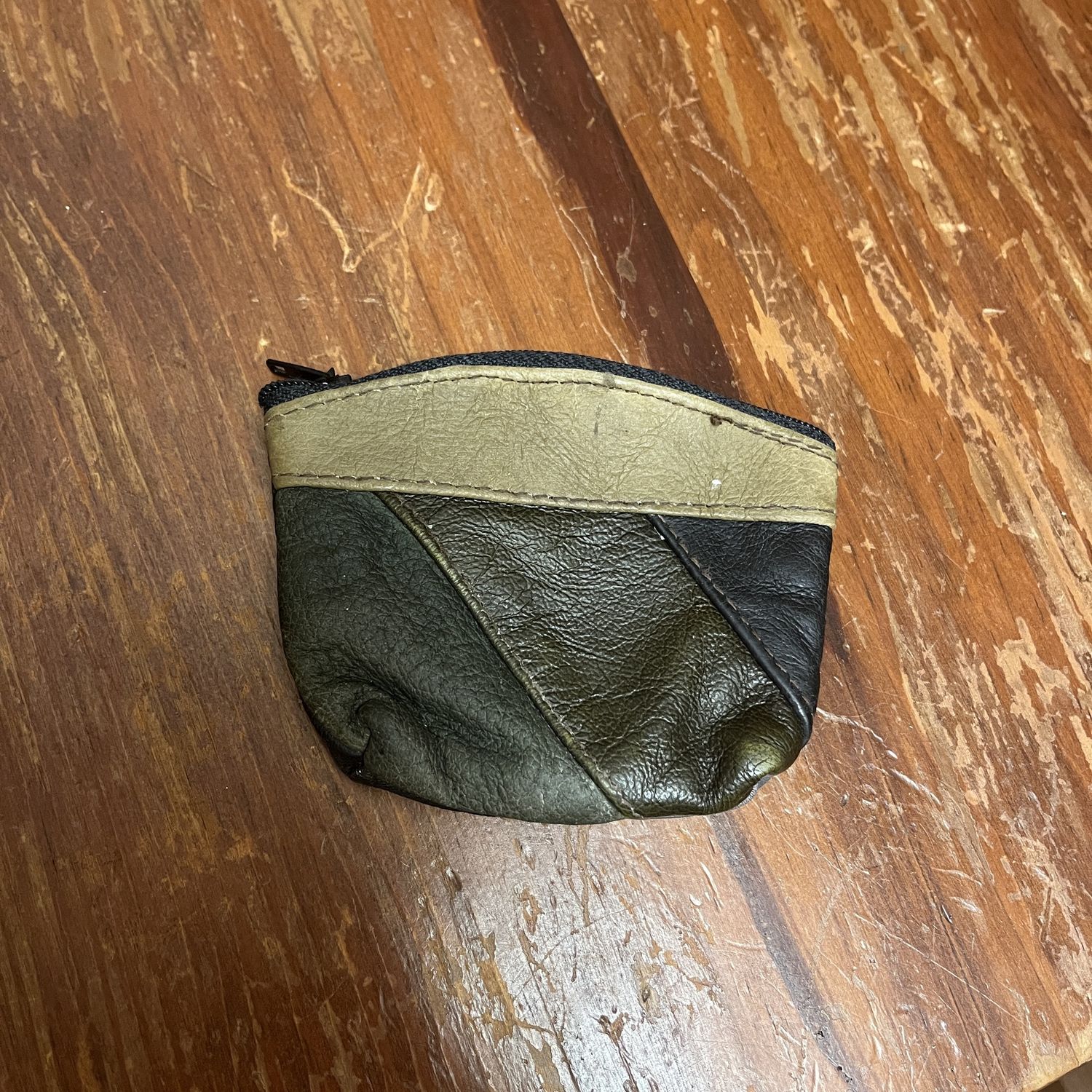 Mini patchwork leather coin purse