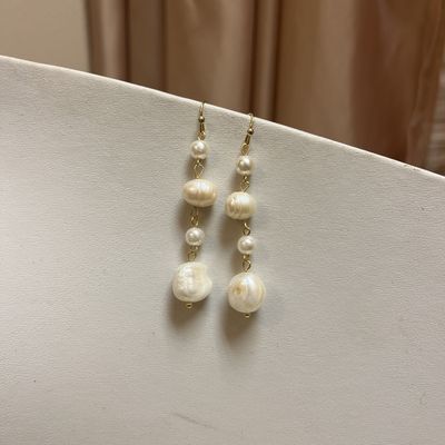 drop pearl earrings