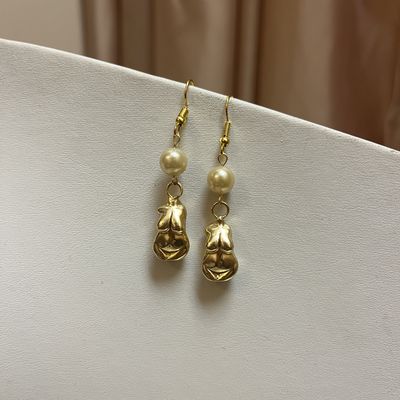 pearl boob earrings