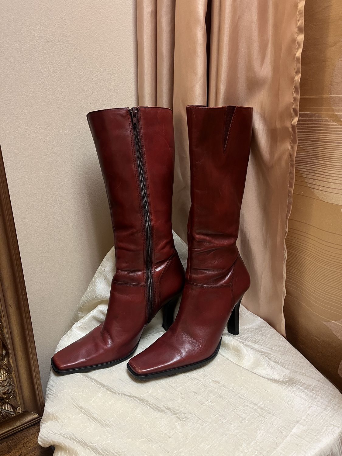 Maroon Tall Boot