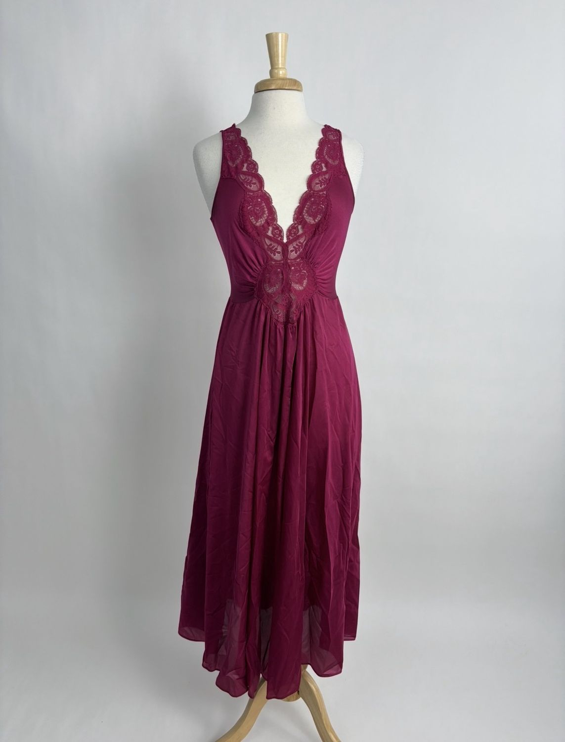 Burgundy Olga Gown