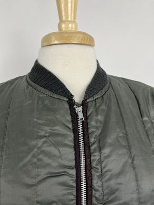 Quilted zip-up jacket