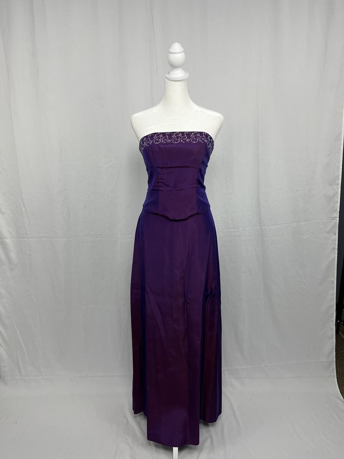 Royal Purple Victorian Gown