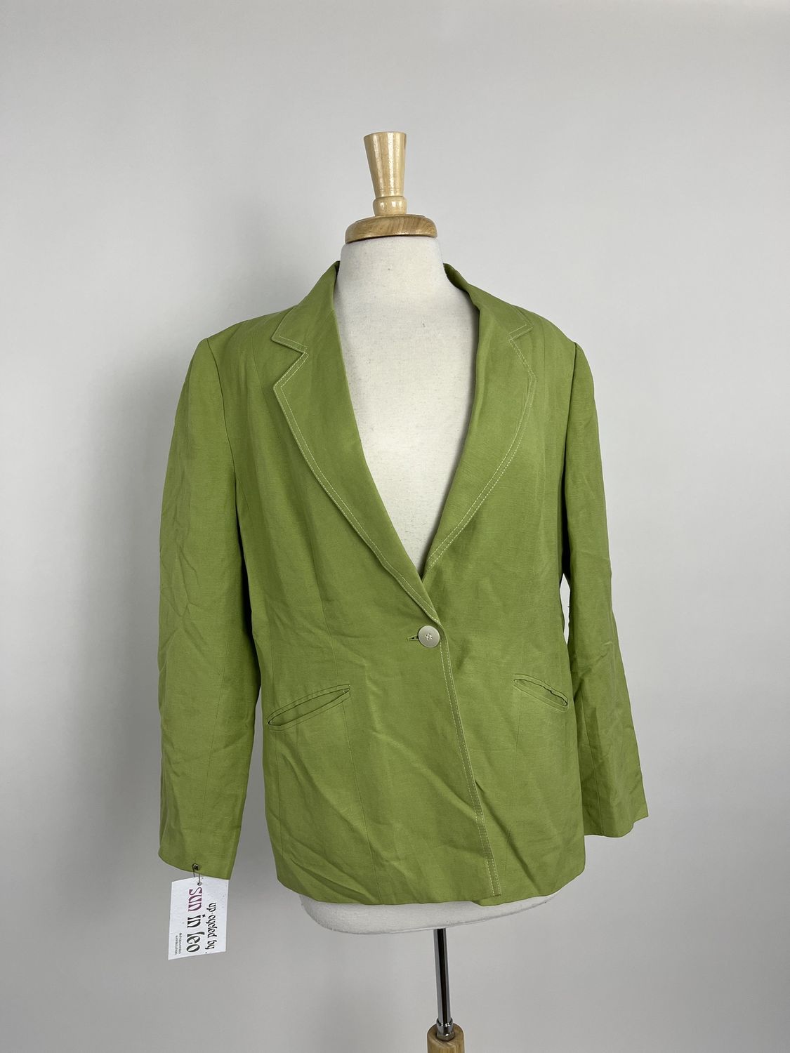 Green Stitch Blazer