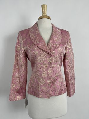 Pink Brocade Blazer