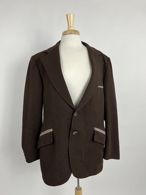Brown Textured Blazer