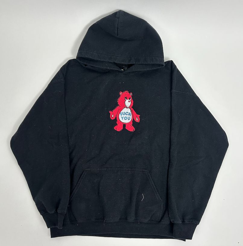 FU CareBear Embroidery, Colour: Black