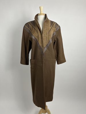 Brown Triangle trench coat