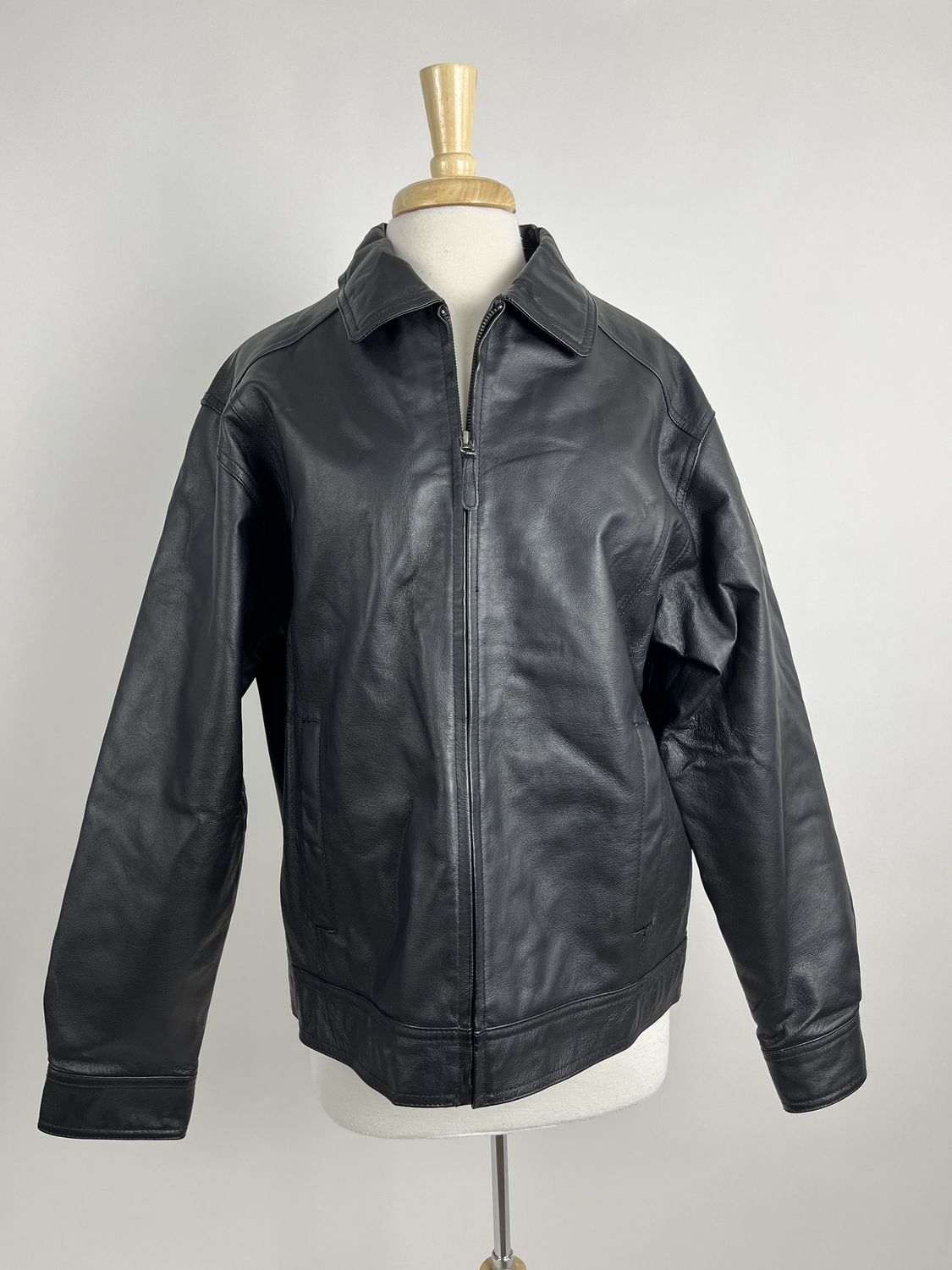 John's leather jacket